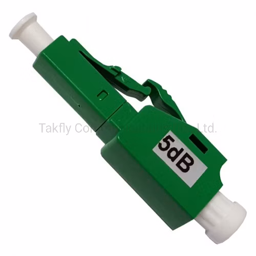 LC/APC Male-Female Fiber Optic Attenuator, Singlemode Optical Plug-Type Attenuator