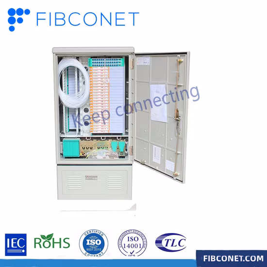 FTTH ODF 144 288 576 câble SMC à noyau croisé, équipement de Communication, armoire à Fiber optique extérieure