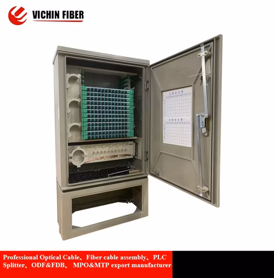 Type de plancher Croix optique de fibre connectent le Cabinet de distribution optique de fibre de noyau de 288