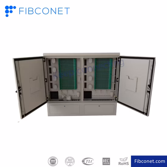 Séparateur de fibre optique Armoire extérieure Armoire de connexion croisée à fibre optique